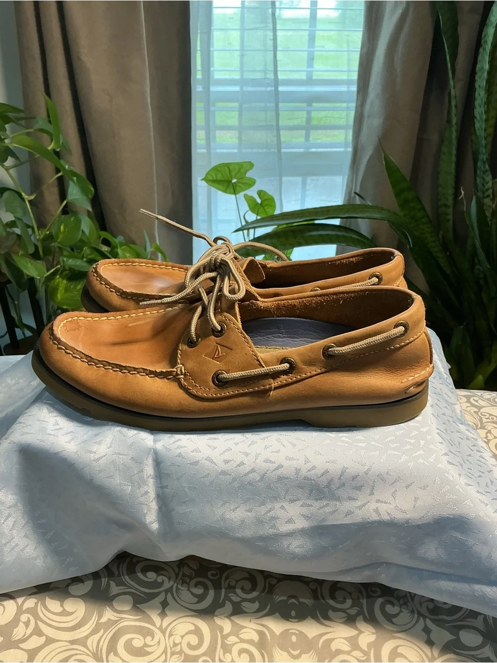 Sperry Chestnut Leather 2-Eye Boat Shoes